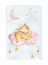Uyuyan Zürafa - Art Print